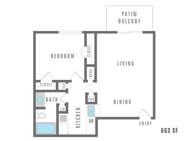 1 Bedroom 1 Bath 901 Silver Sands 11-1106 floor plan